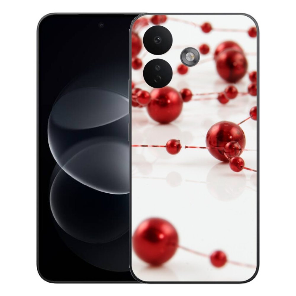 Gelový kryt mmCase na Xiaomi Redmi Note 17 Pro 5G - vánoční řetěz
