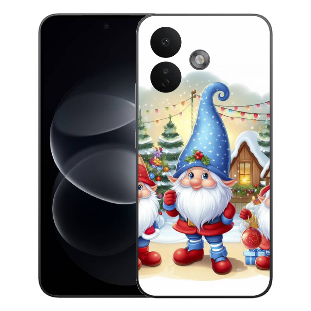 Gelový kryt mmCase na Xiaomi Redmi Note 17 Pro 5G - vánoční skřítci