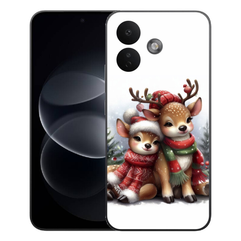 Gelový kryt mmCase na Xiaomi Redmi Note 17 Pro 5G - vánoční sobi