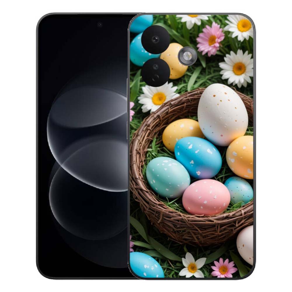 Gelový kryt mmCase na Xiaomi Redmi Note 17 Pro 5G - velikonoční vajíčka 2