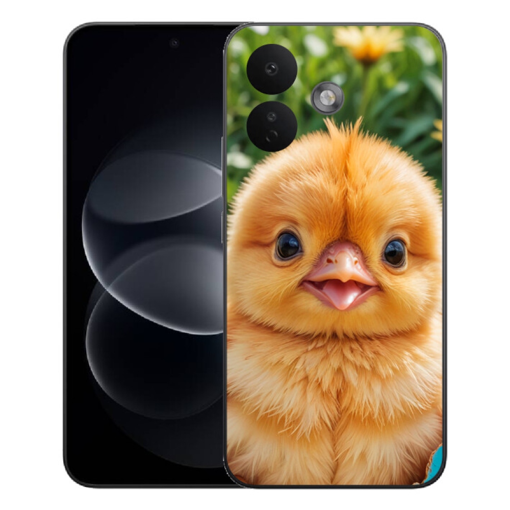 Gelový kryt mmCase na Xiaomi Redmi Note 17 Pro 5G - veselé kuřátko