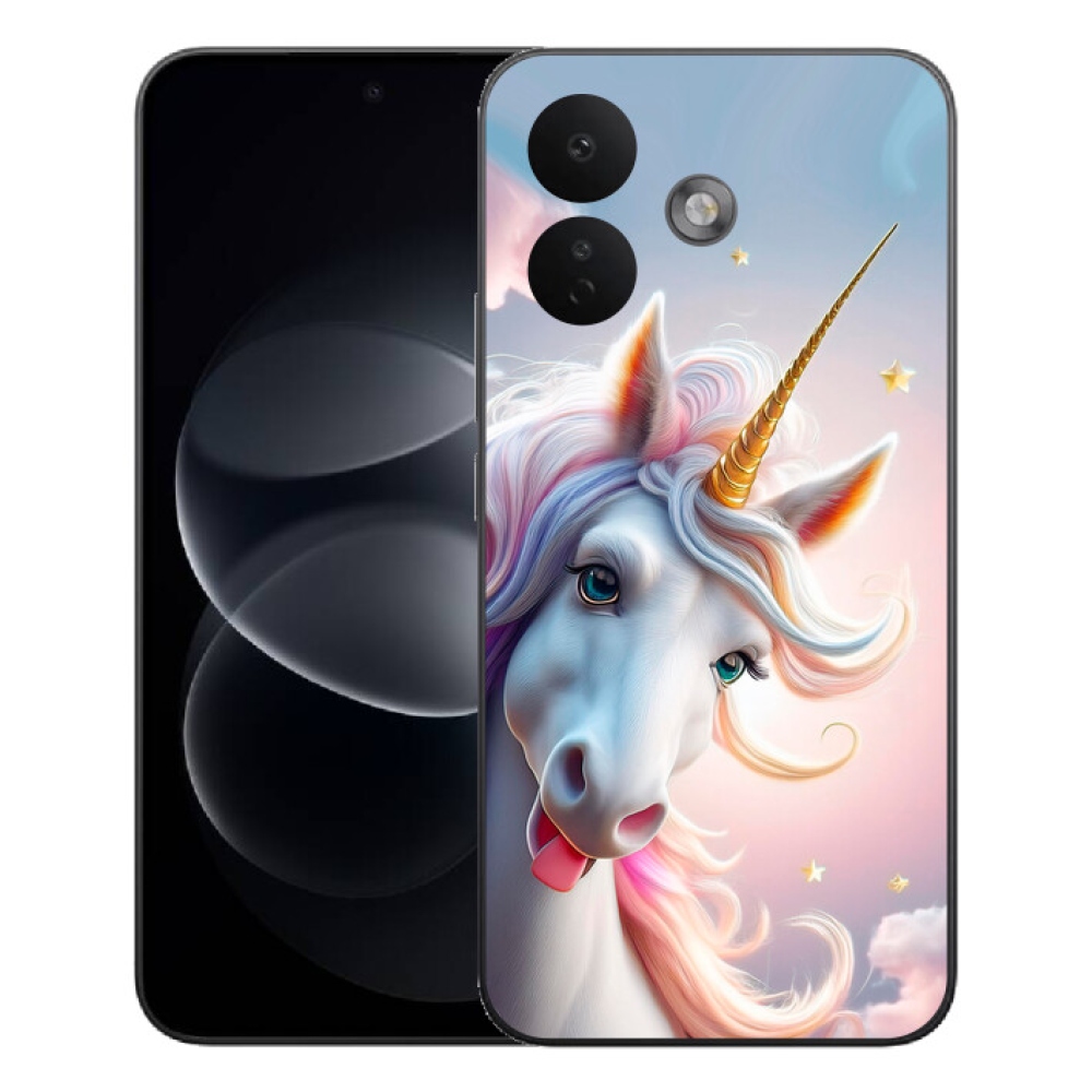 Gelový kryt mmCase na Xiaomi Redmi Note 17 Pro 5G - veselý jednorožec
