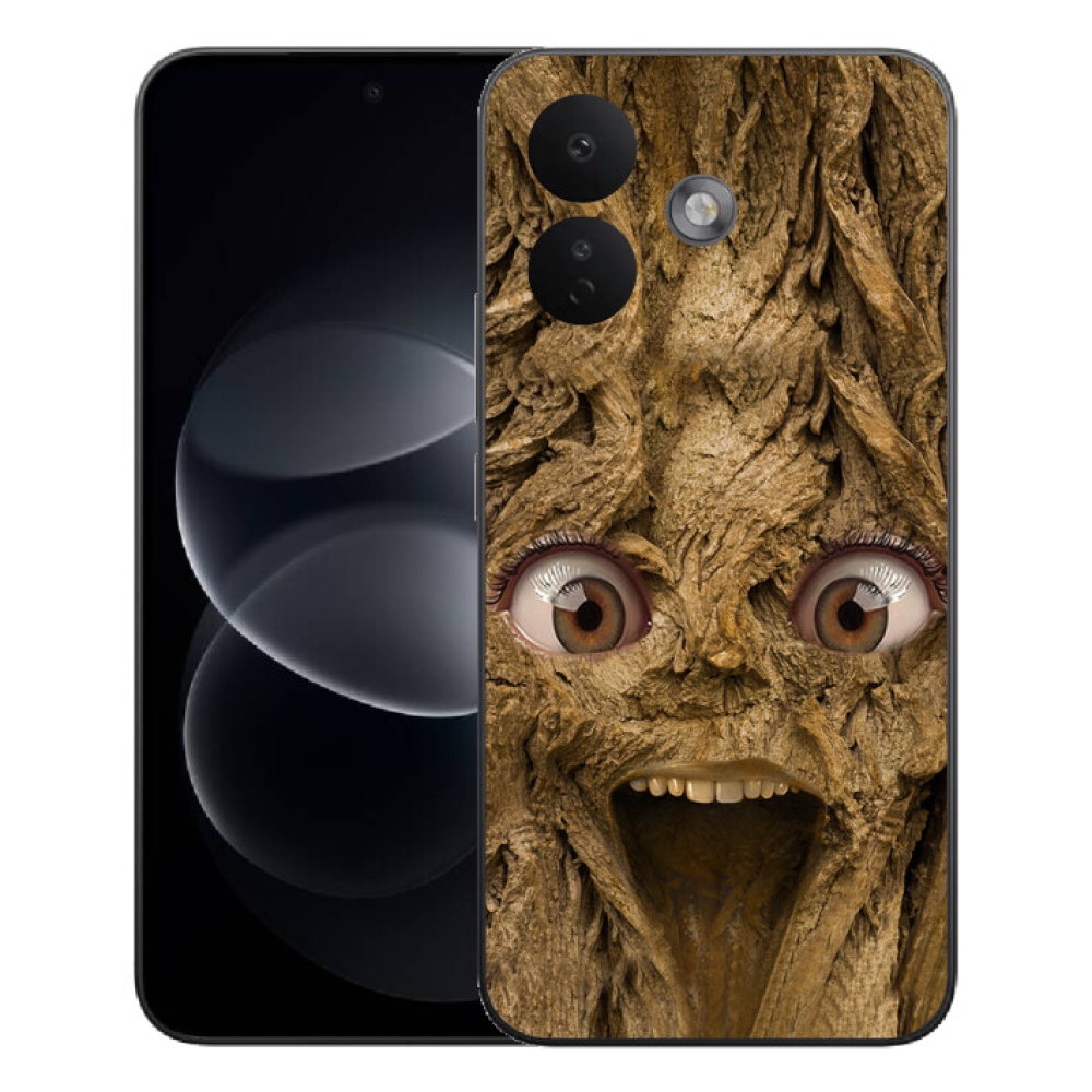 Gelový kryt mmCase na Xiaomi Redmi Note 17 Pro 5G - veselý strom s očima