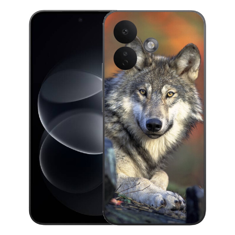 Gelový kryt mmCase na Xiaomi Redmi Note 17 Pro 5G - vlk