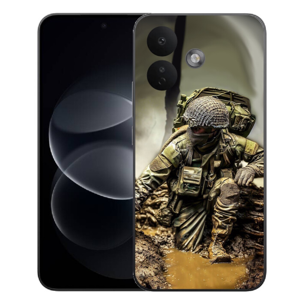 Gelový kryt mmCase na Xiaomi Redmi Note 17 Pro 5G - voják