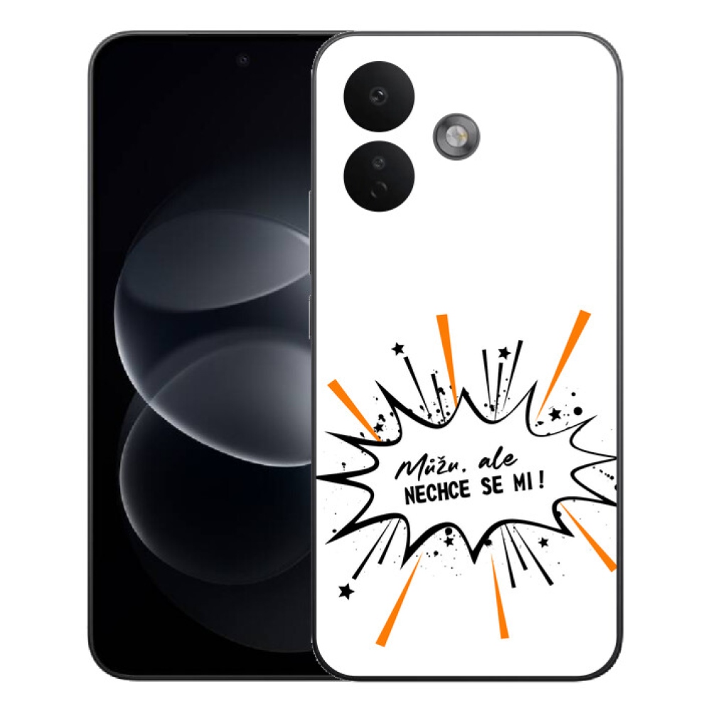 Gelový kryt mmCase na Xiaomi Redmi Note 17 Pro 5G - vtipný text 11 bílé pozadí