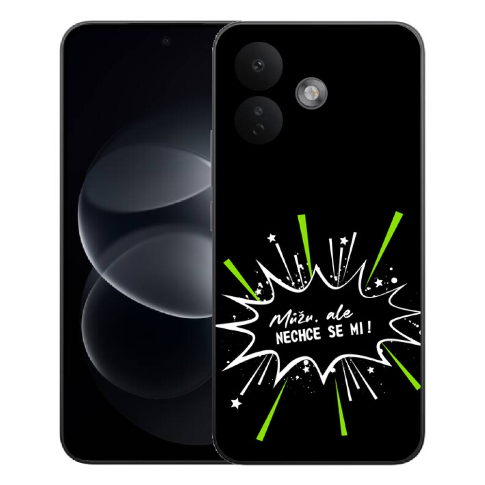 Gelový kryt mmCase na Xiaomi Redmi Note 17 Pro 5G - vtipný text 11 černé pozadí