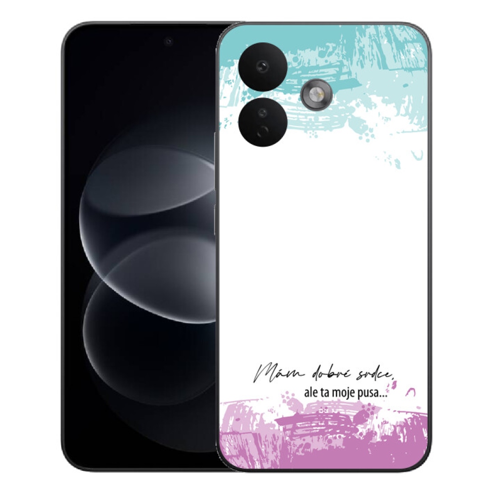 Gelový kryt mmCase na Xiaomi Redmi Note 17 Pro 5G - vtipný text 3 bílé pozadí