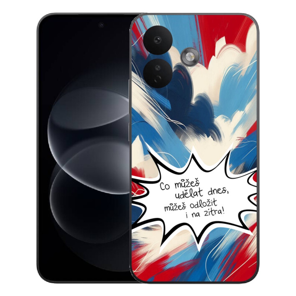 Gelový kryt mmCase na Xiaomi Redmi Note 17 Pro 5G - vtipný text 9 bílé pozadí