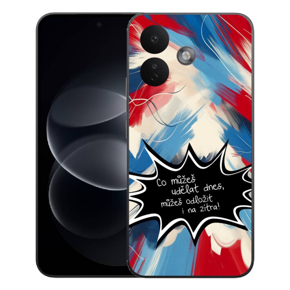 Gelový kryt mmCase na Xiaomi Redmi Note 17 Pro 5G - vtipný text 9 černé pozadí