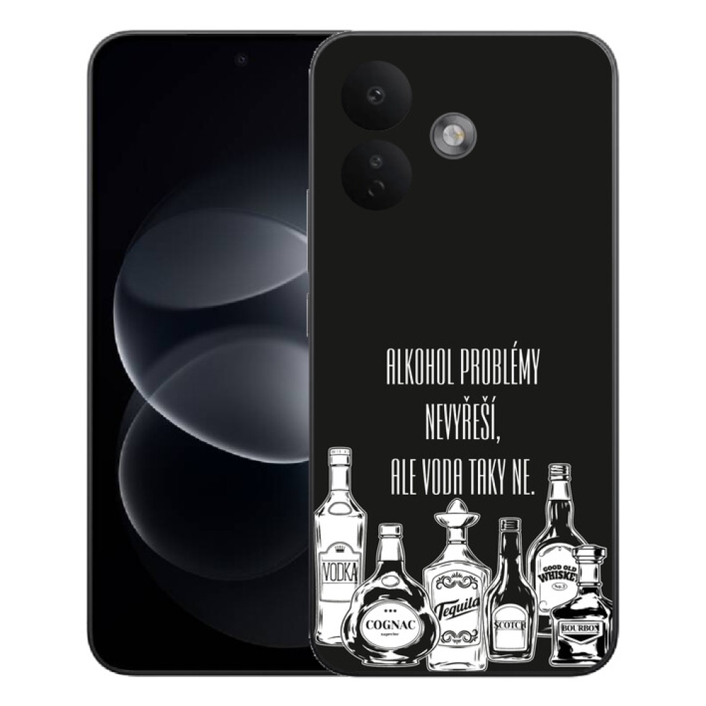 Gelový kryt mmCase na Xiaomi Redmi Note 17 Pro 5G - vtipný text černé pozadí