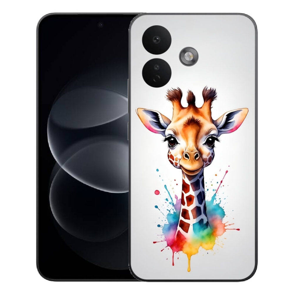 Gelový kryt mmCase na Xiaomi Redmi Note 17 Pro 5G - žirafa 1