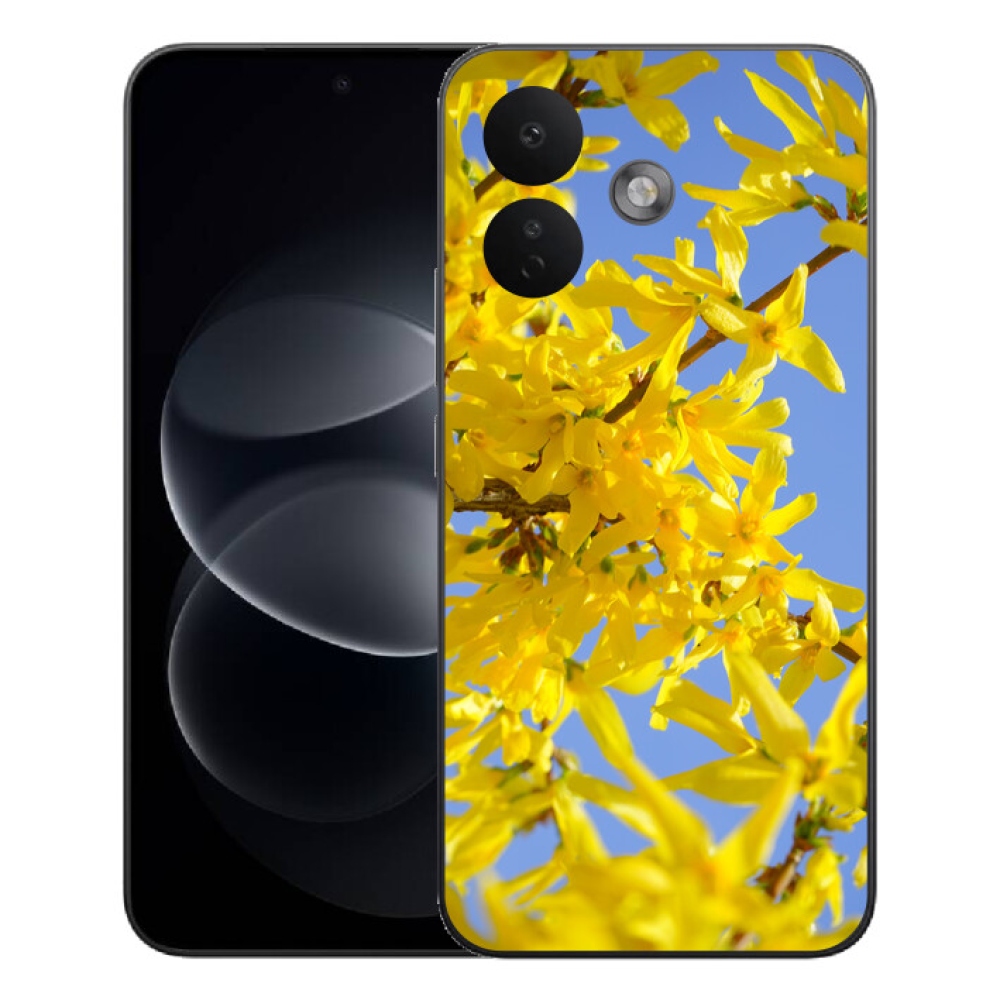 Gelový kryt mmCase na Xiaomi Redmi Note 17 Pro 5G - žluté květy