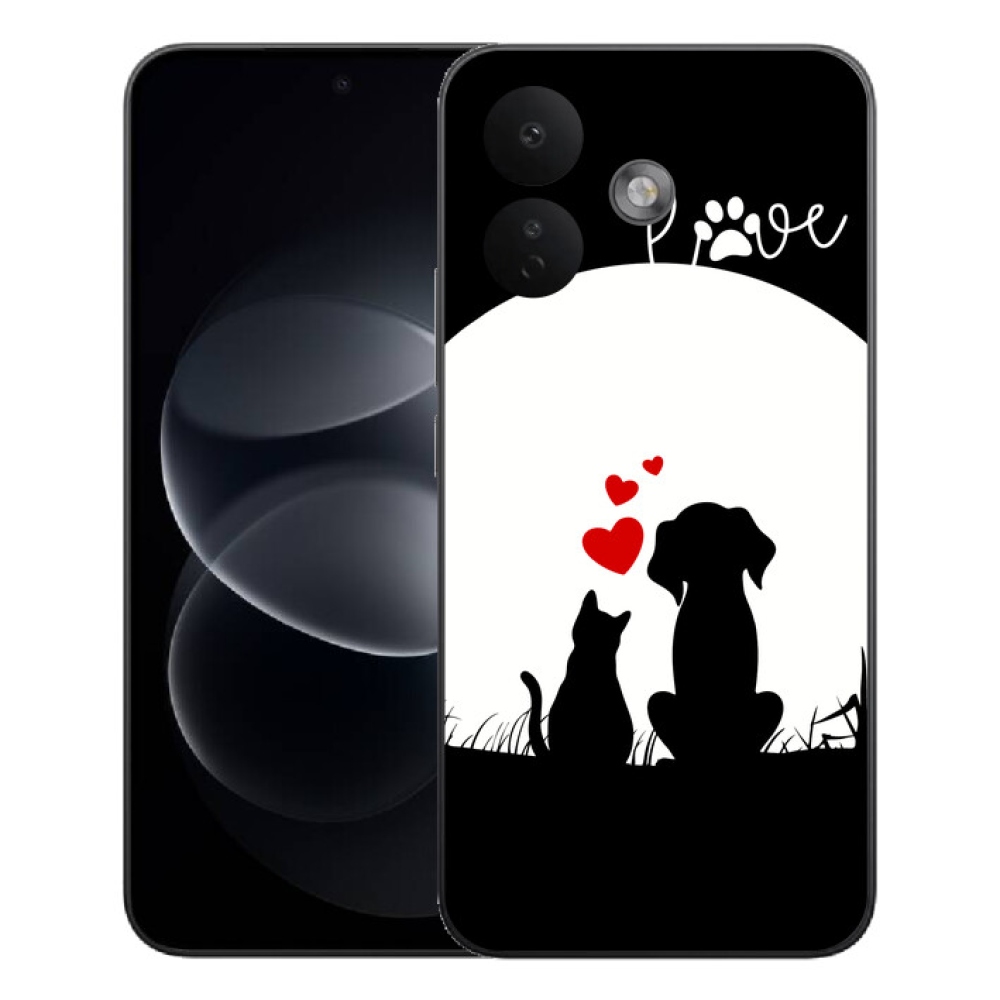 Gelový kryt mmCase na Xiaomi Redmi Note 17 Pro 5G - zvířecí láska