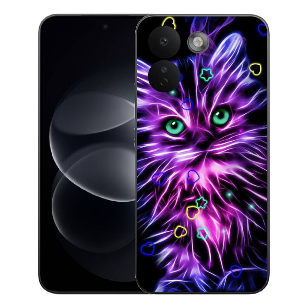 Gelový kryt mmCase na Xiaomi Redmi Note 17 Pro Max 5G - abstraktní kočka