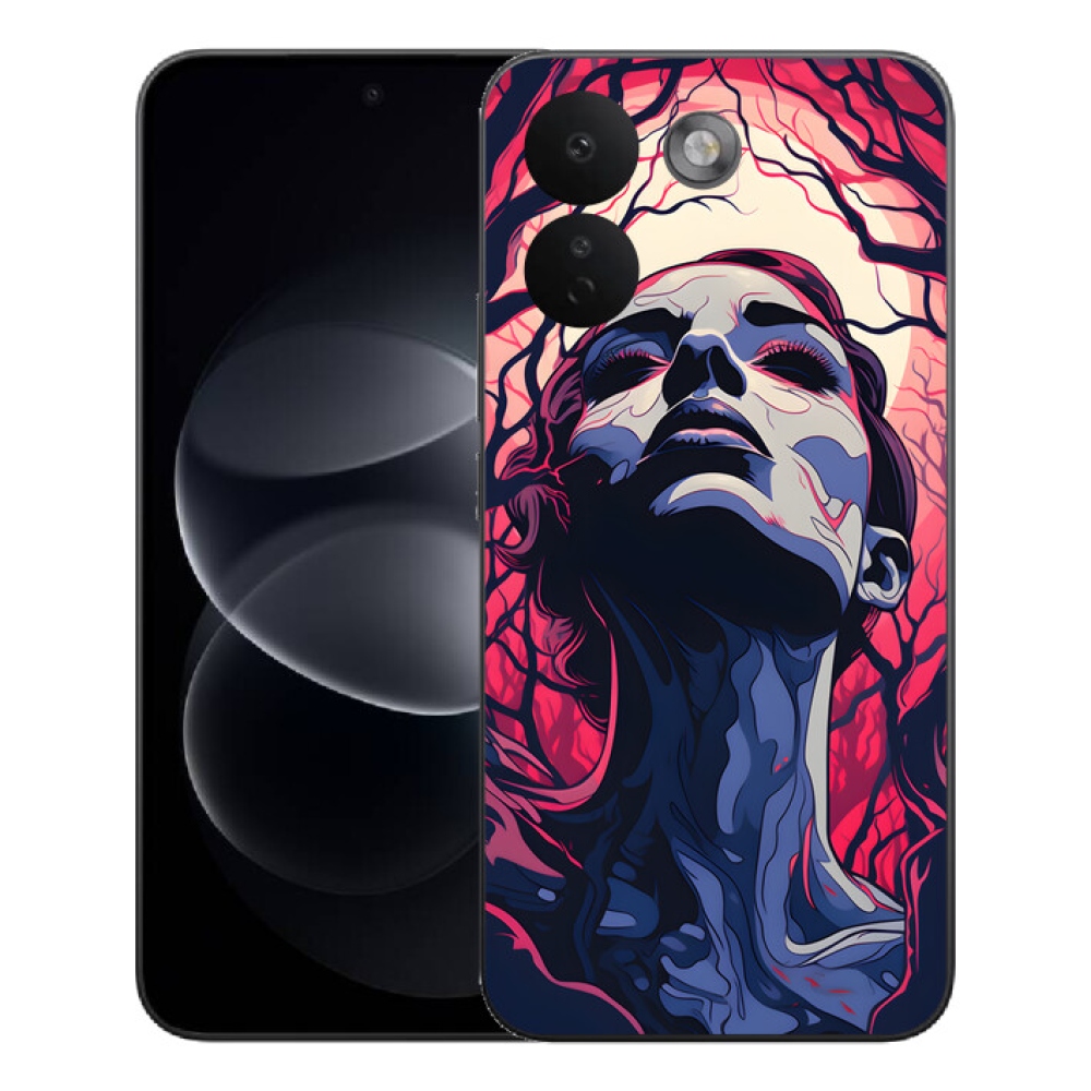 Gelový kryt mmCase na Xiaomi Redmi Note 17 Pro Max 5G - abstraktní obličej