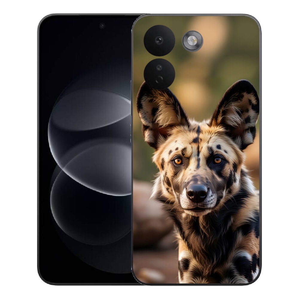 Gelový kryt mmCase na Xiaomi Redmi Note 17 Pro Max 5G - africký divoký pes