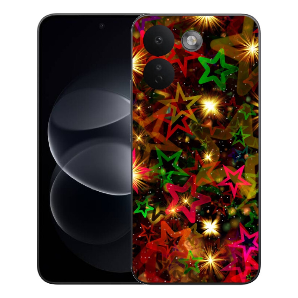 Gelový kryt mmCase na Xiaomi Redmi Note 17 Pro Max 5G - barevné hvězdičky