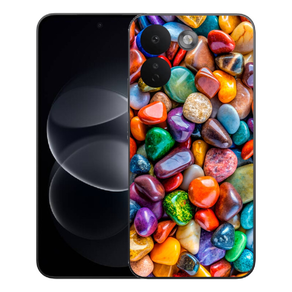 Gelový kryt mmCase na Xiaomi Redmi Note 17 Pro Max 5G - barevné kamínky