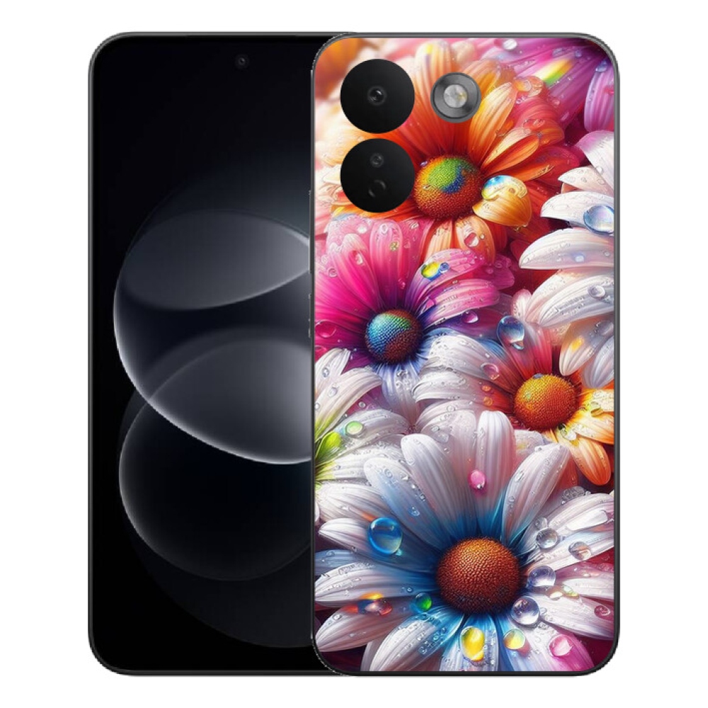 Gelový kryt mmCase na Xiaomi Redmi Note 17 Pro Max 5G - barevné kopretiny