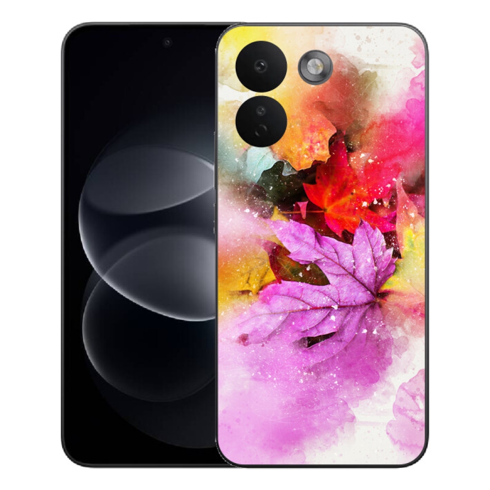 Gelový kryt mmCase na Xiaomi Redmi Note 17 Pro Max 5G - barevné listy