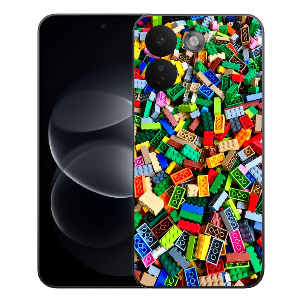 Gelový kryt mmCase na Xiaomi Redmi Note 17 Pro Max 5G - barevné stavební kostky