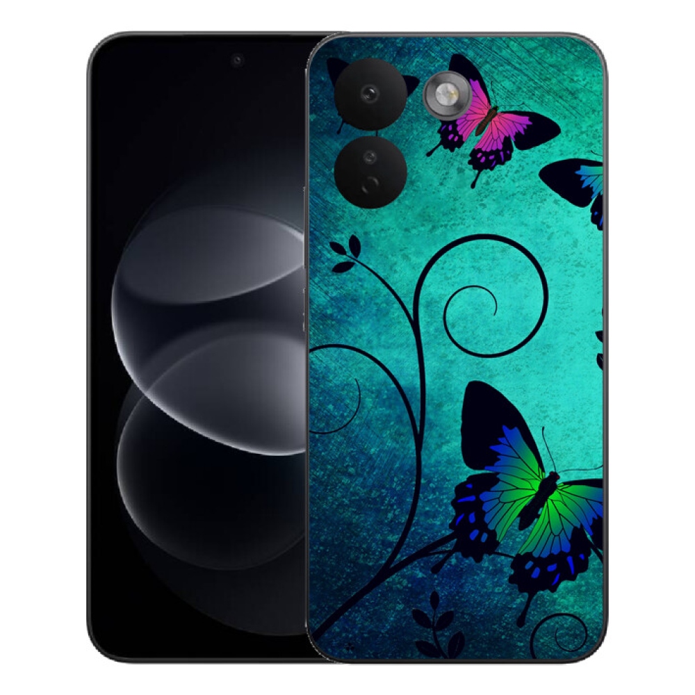 Gelový kryt mmCase na Xiaomi Redmi Note 17 Pro Max 5G - barevní motýli