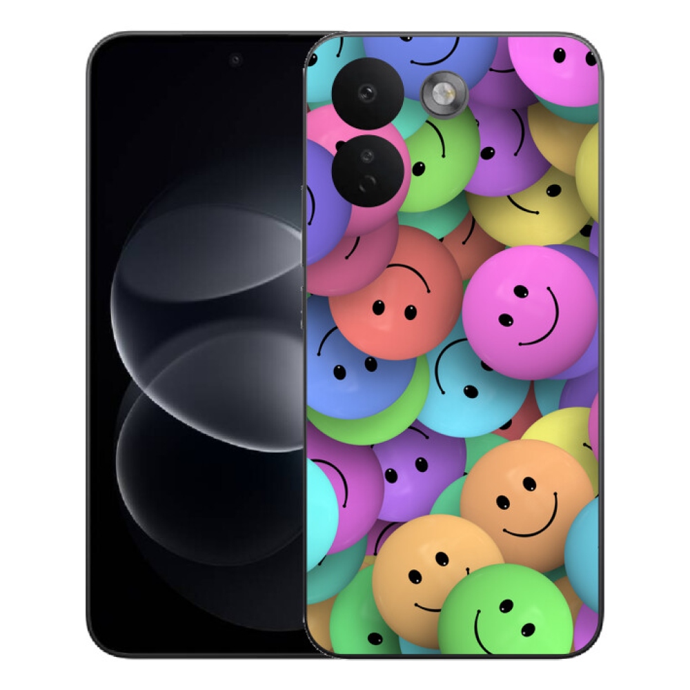 Gelový kryt mmCase na Xiaomi Redmi Note 17 Pro Max 5G - barevní smajlíci