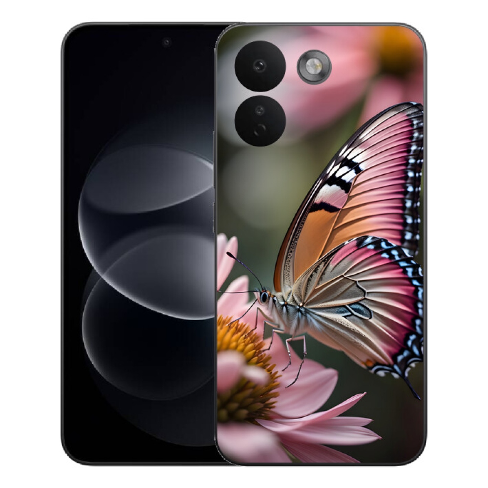 Gelový kryt mmCase na Xiaomi Redmi Note 17 Pro Max 5G - barevný motýl