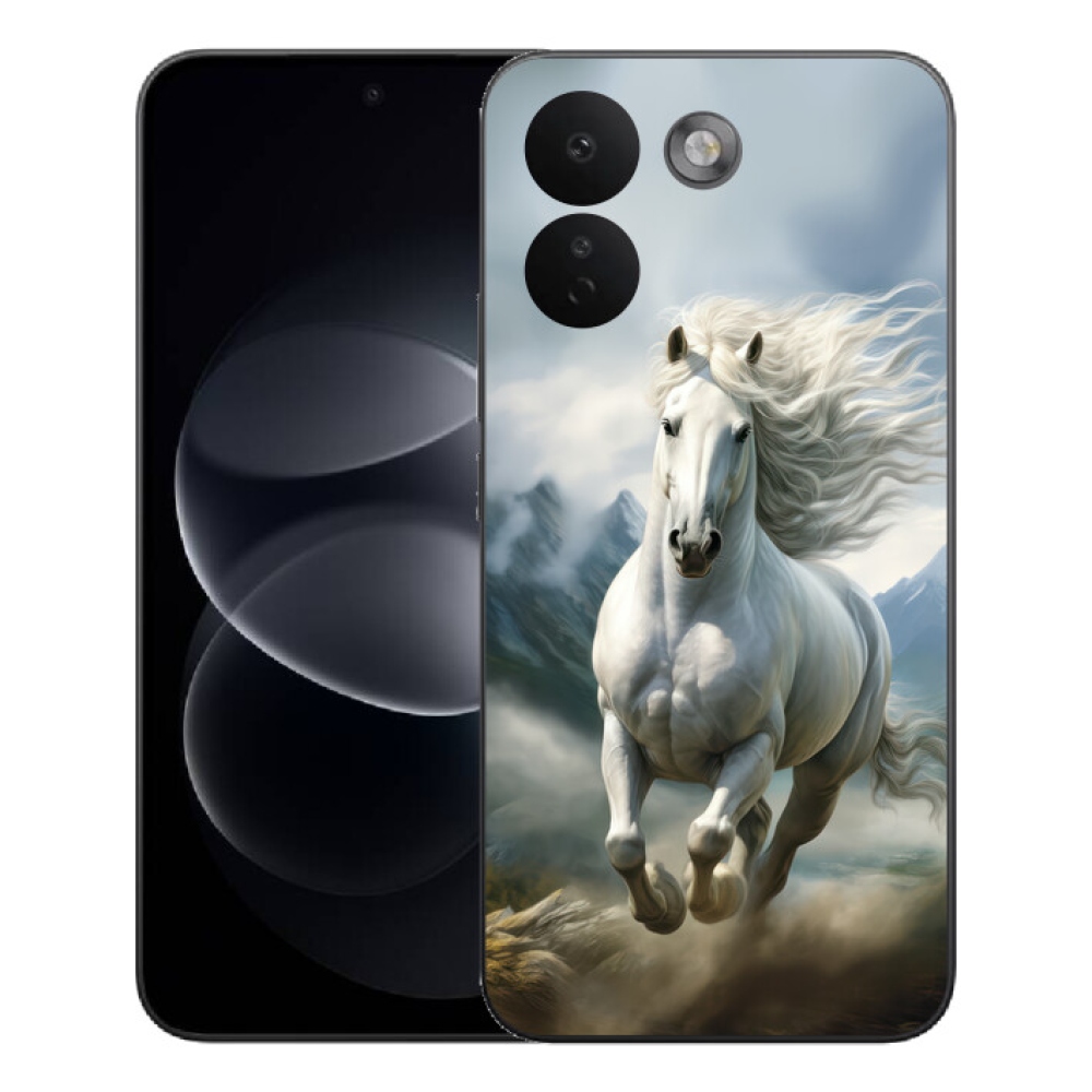 Gelový kryt mmCase na Xiaomi Redmi Note 17 Pro Max 5G - běžící bílý kůň 3