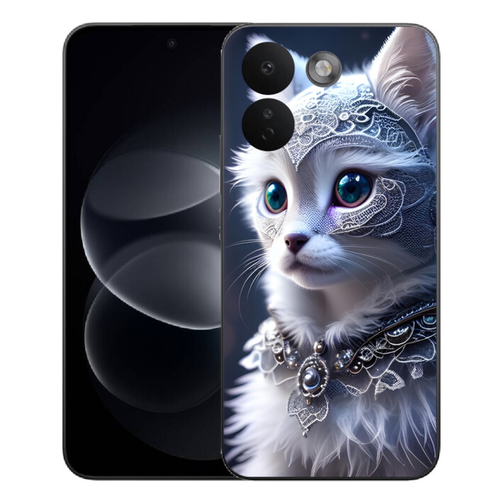 Gelový kryt mmCase na Xiaomi Redmi Note 17 Pro Max 5G - bílá kočka