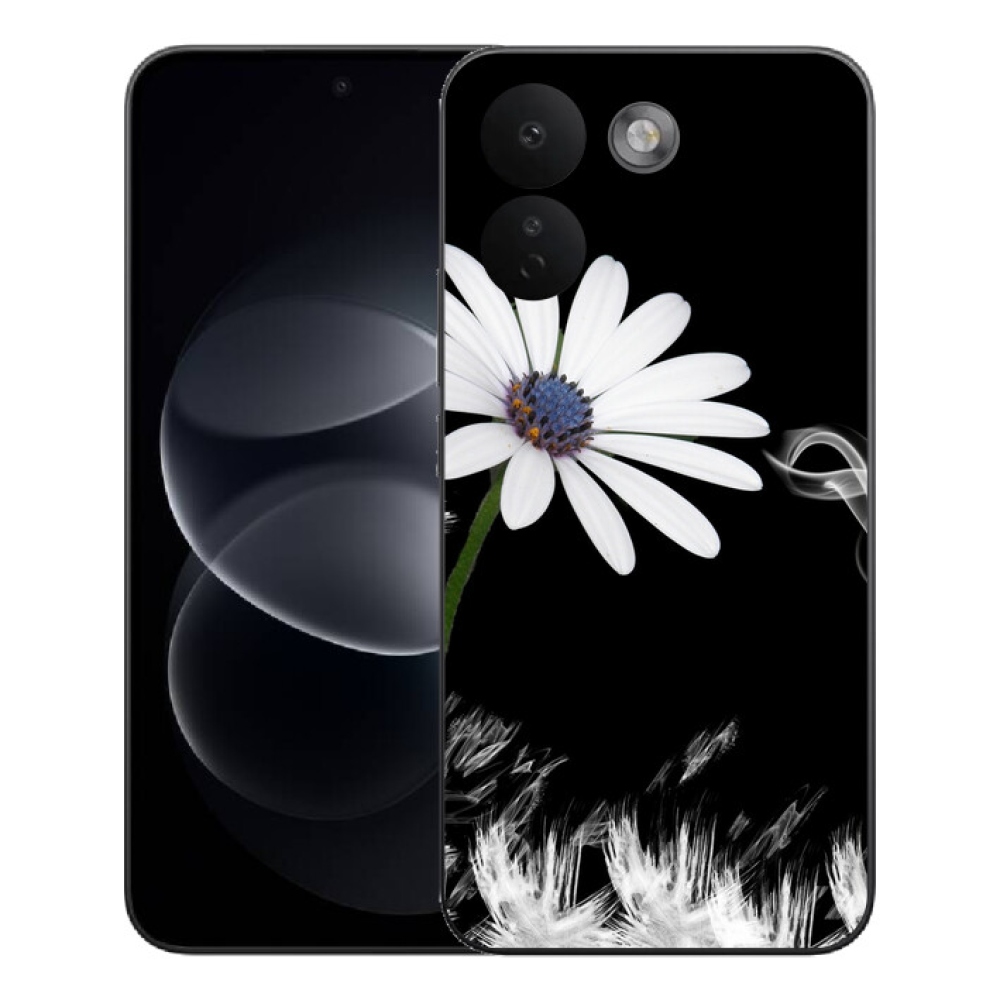 Gelový kryt mmCase na Xiaomi Redmi Note 17 Pro Max 5G - bílá květina