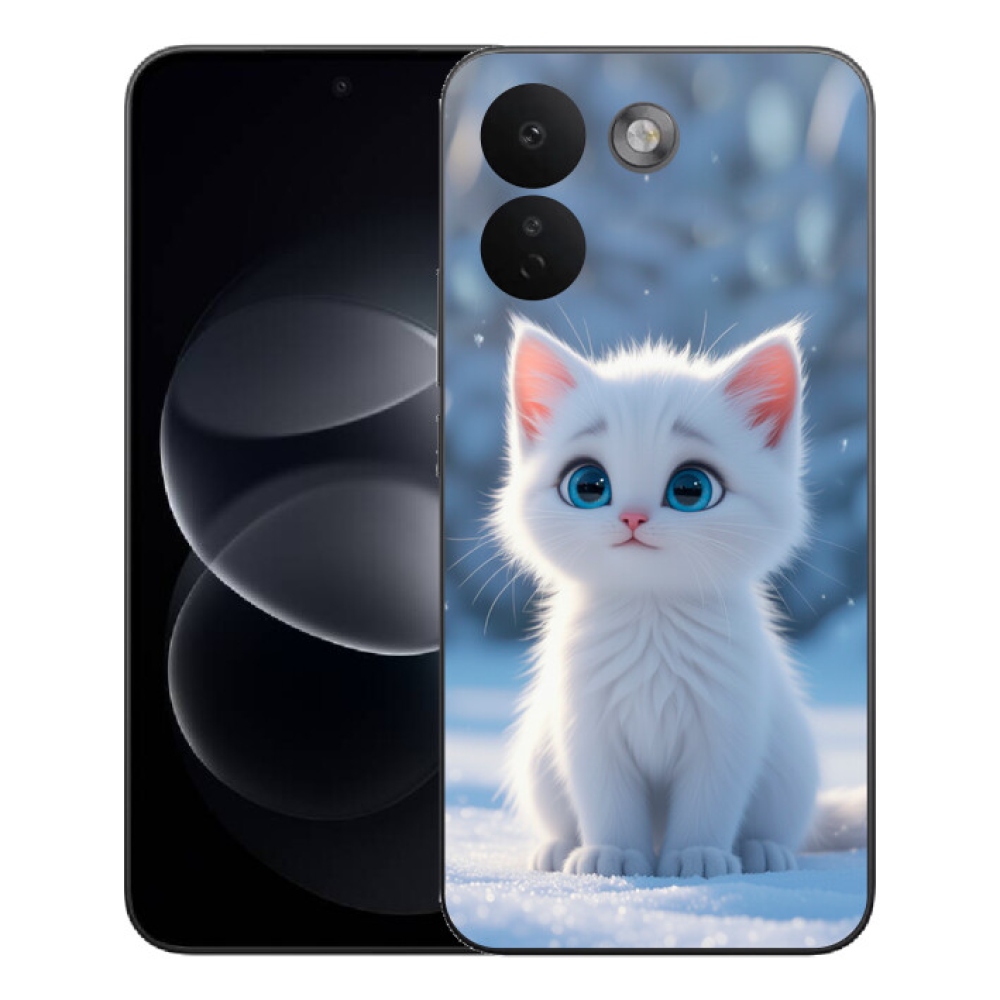 Gelový kryt mmCase na Xiaomi Redmi Note 17 Pro Max 5G - bílé kotě 3