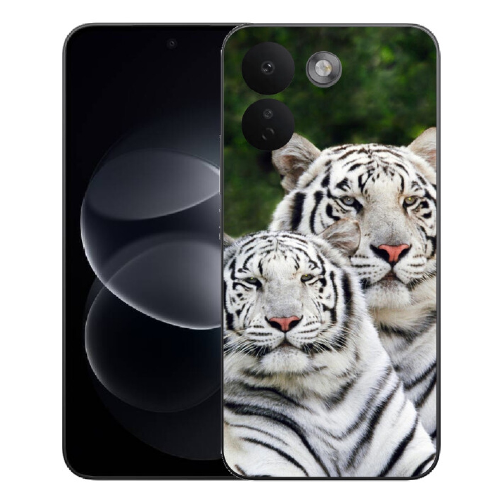 Gelový kryt mmCase na Xiaomi Redmi Note 17 Pro Max 5G - bílí tygři