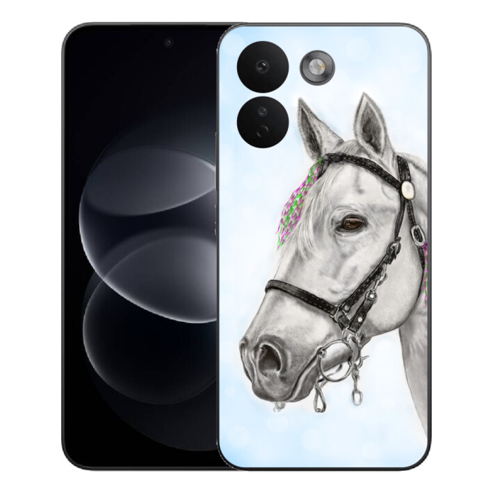 Gelový kryt mmCase na Xiaomi Redmi Note 17 Pro Max 5G - bílý kůň 1