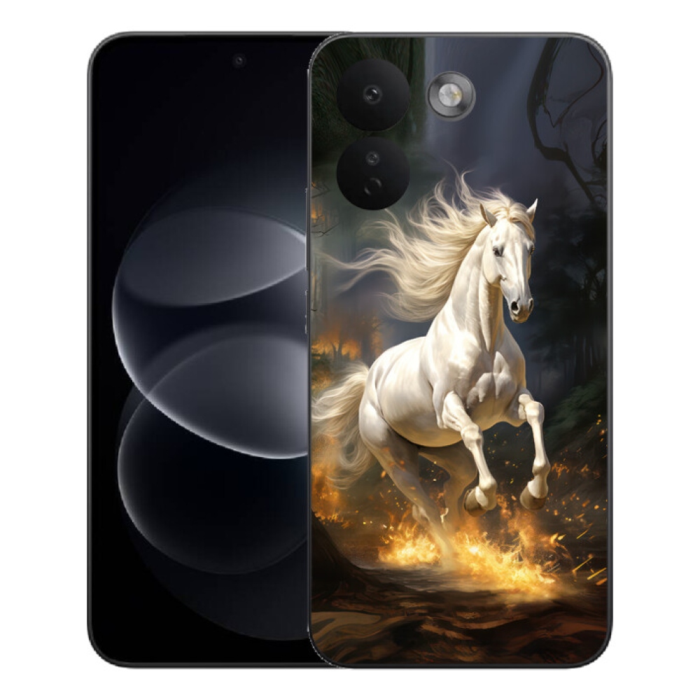 Gelový kryt mmCase na Xiaomi Redmi Note 17 Pro Max 5G - bílý kůň 2