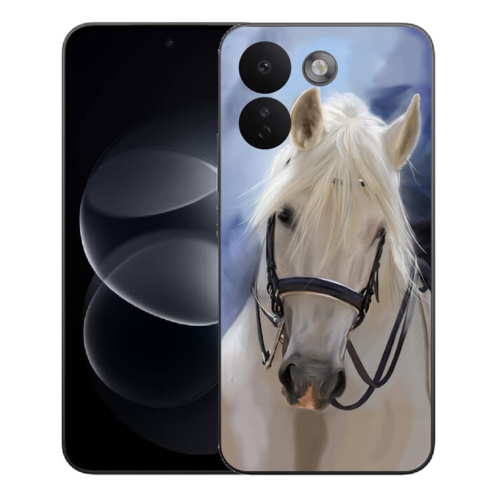 Gelový kryt mmCase na Xiaomi Redmi Note 17 Pro Max 5G - bílý kůň
