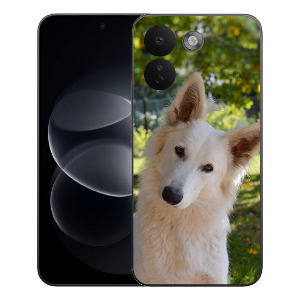 Gelový kryt mmCase na Xiaomi Redmi Note 17 Pro Max 5G - bílý švýcarský ovčák 1