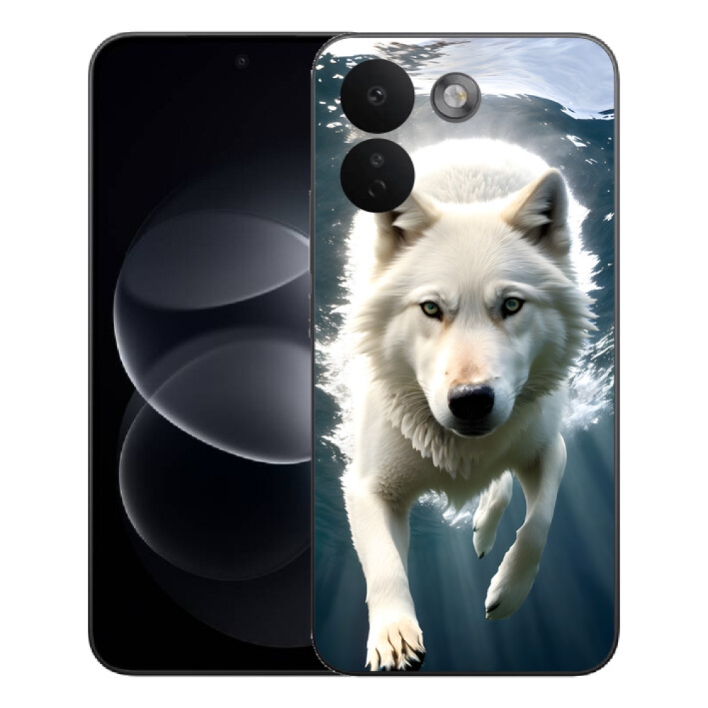 Gelový kryt mmCase na Xiaomi Redmi Note 17 Pro Max 5G - bílý vlk