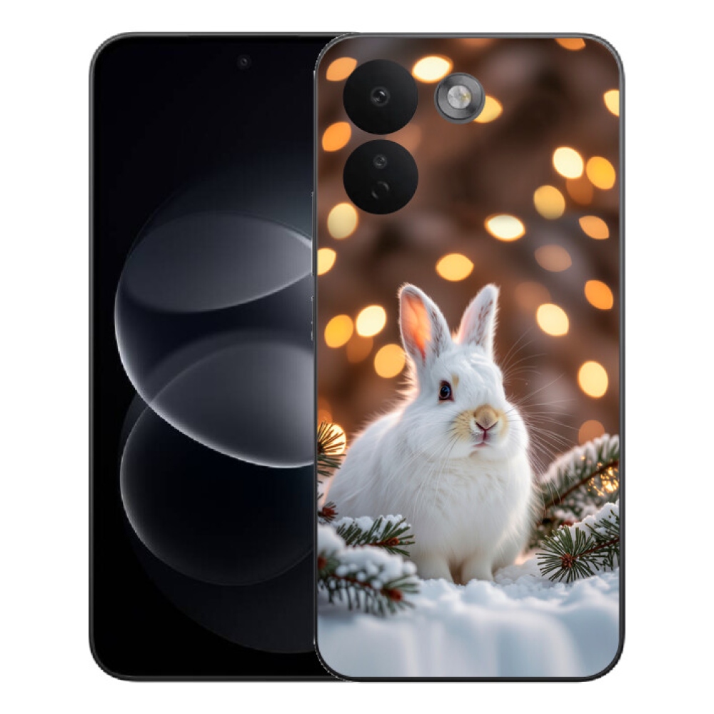 Gelový kryt mmCase na Xiaomi Redmi Note 17 Pro Max 5G - bílý zajíc