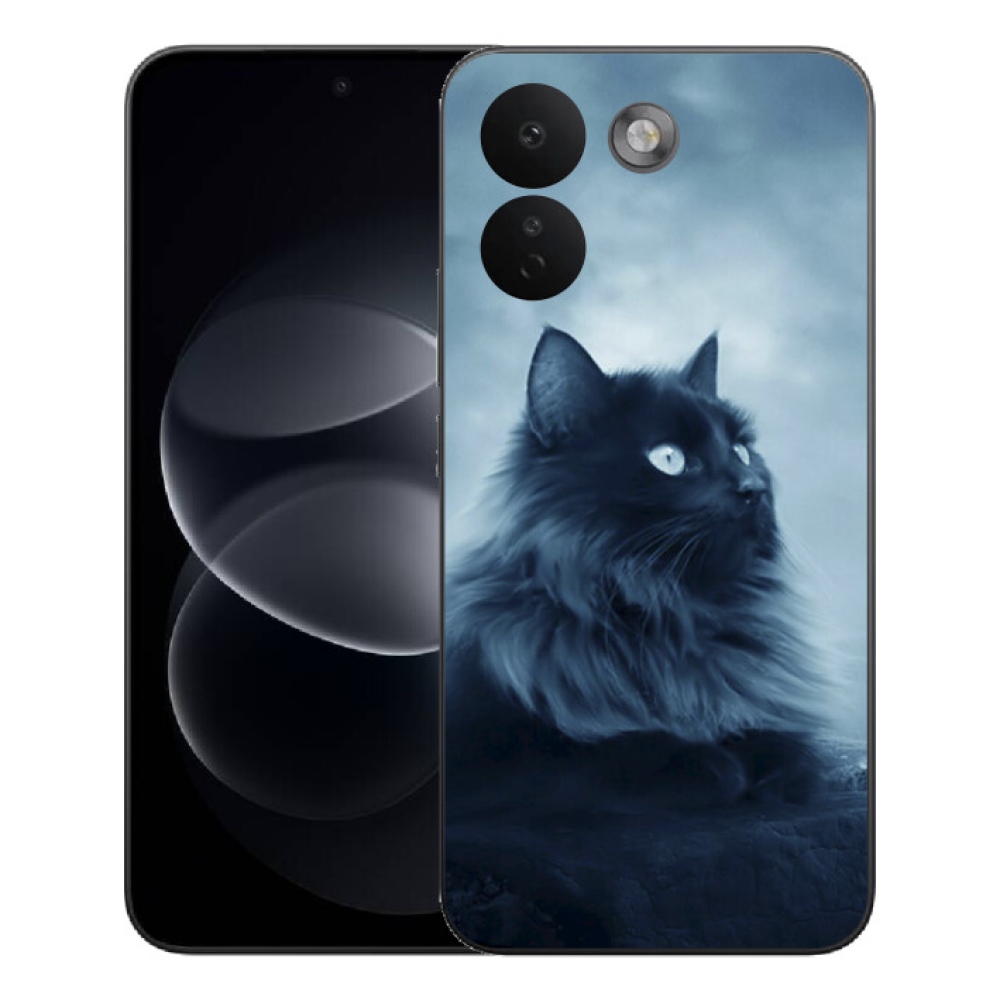 Gelový kryt mmCase na Xiaomi Redmi Note 17 Pro Max 5G - černá kočka 1