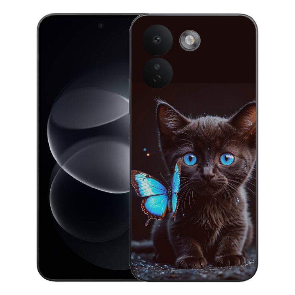 Gelový kryt mmCase na Xiaomi Redmi Note 17 Pro Max 5G - černé kotě 3