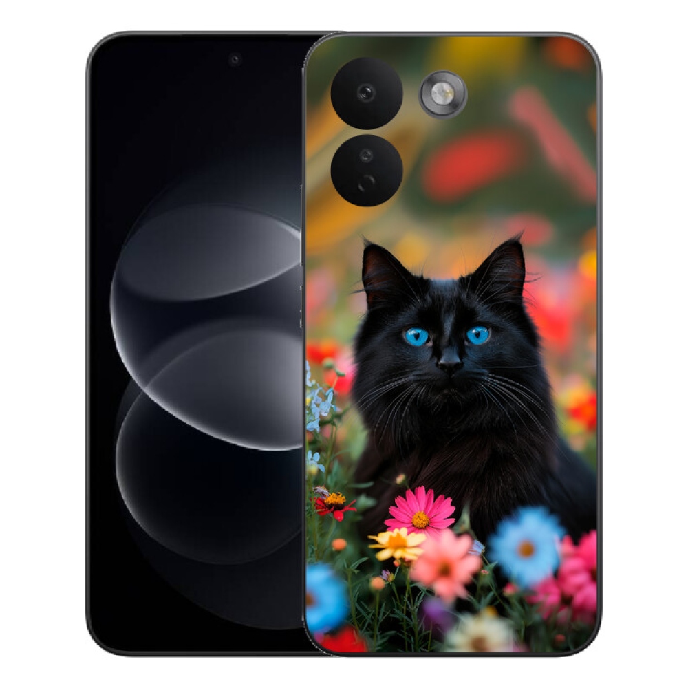 Gelový kryt mmCase na Xiaomi Redmi Note 17 Pro Max 5G - černé kotě 4