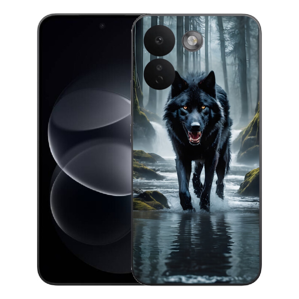 Gelový kryt mmCase na Xiaomi Redmi Note 17 Pro Max 5G - černý vlk