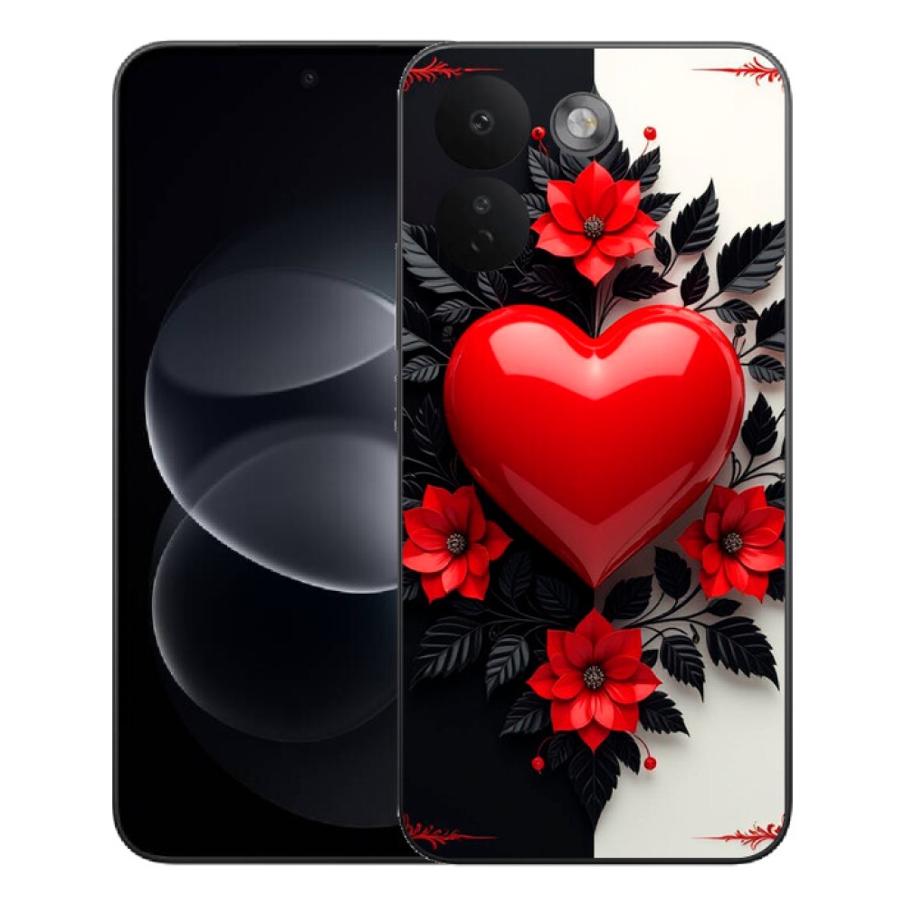 Gelový kryt mmCase na Xiaomi Redmi Note 17 Pro Max 5G - červené srdce