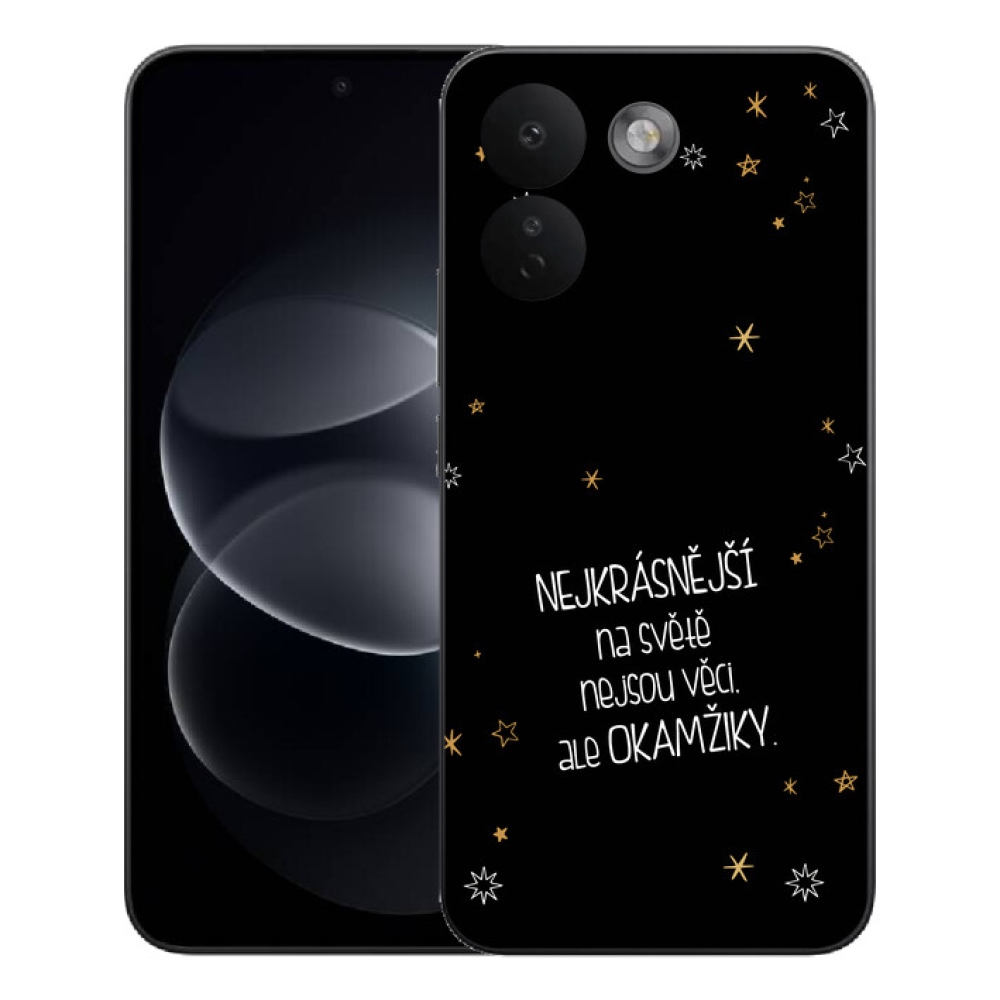 Gelový kryt mmCase na Xiaomi Redmi Note 17 Pro Max 5G - citát 4 černé pozadí