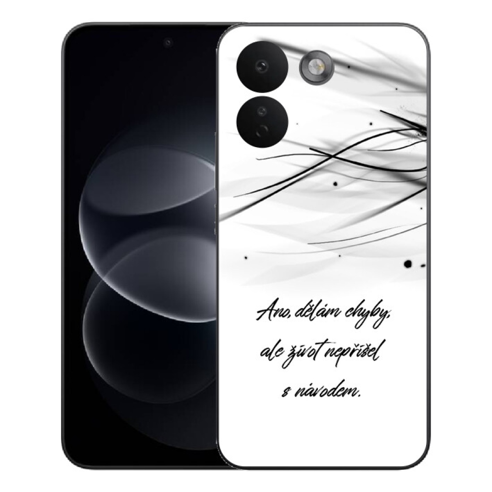 Gelový kryt mmCase na Xiaomi Redmi Note 17 Pro Max 5G - citát bílé pozadí