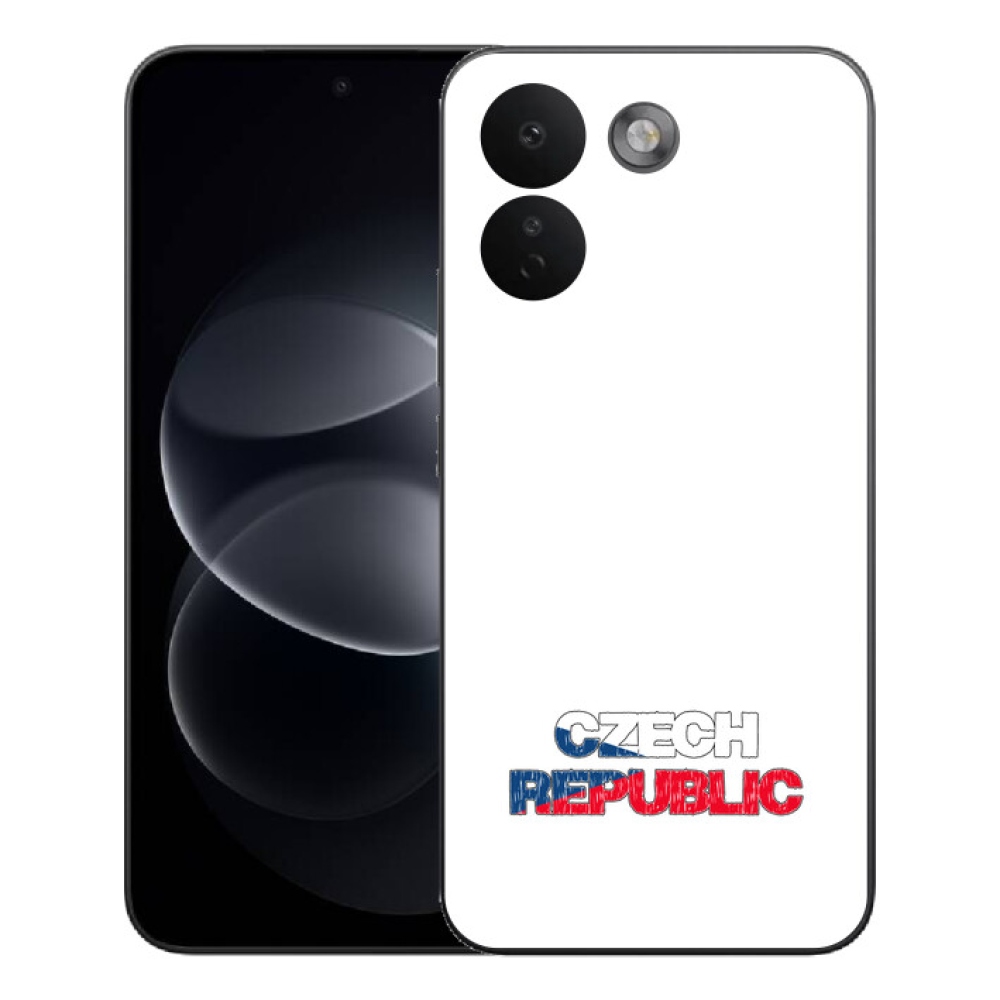 Gelový kryt mmCase na Xiaomi Redmi Note 17 Pro Max 5G - Czech Republic bílé pozadí