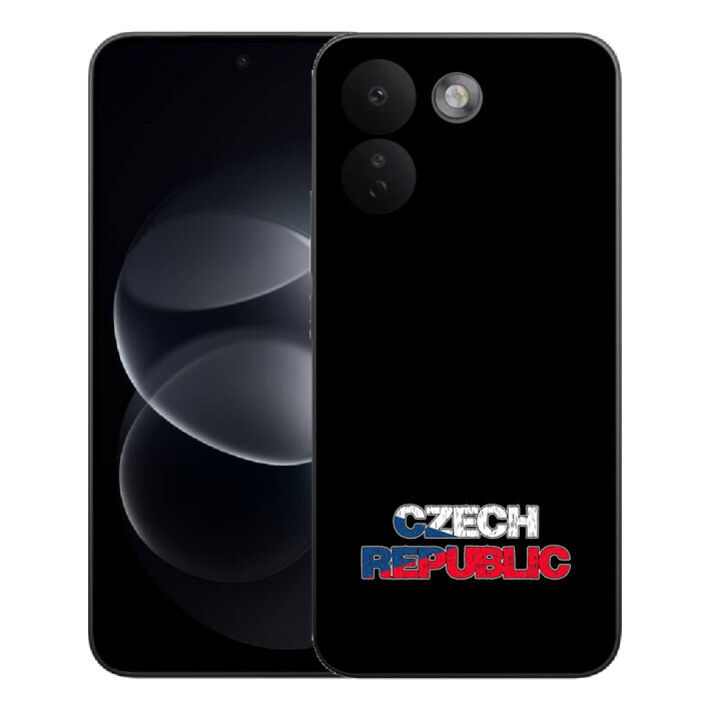 Gelový kryt mmCase na Xiaomi Redmi Note 17 Pro Max 5G - Czech Republic černé pozadí