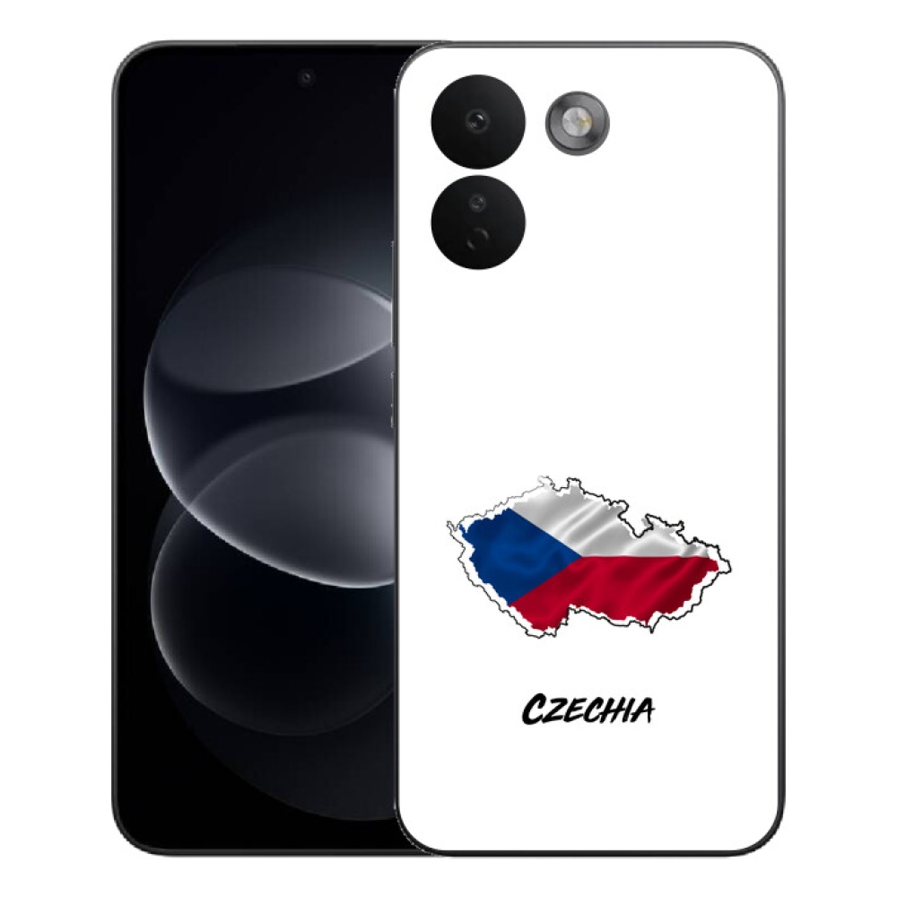 Gelový kryt mmCase na Xiaomi Redmi Note 17 Pro Max 5G - Czechia bílé pozadí